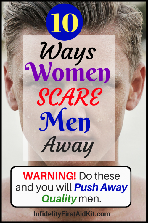 women scare men away