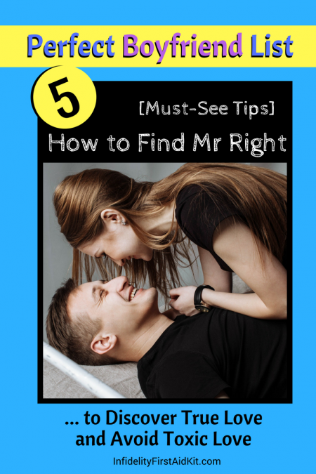 Perfect Boyfriend List How to Find Mr Right