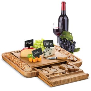 wine gifts for wine lovers cheese and charcuterie board