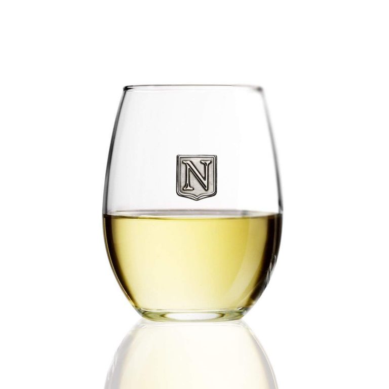 personalized stemless wine glass