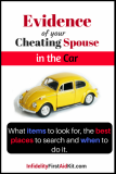 Evidence of Your Cheating Spouse: In The Car