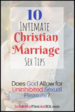 10 Christian Marriage Sex Tips: [Unique and Intimate Blogger Advice]
